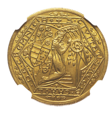 Czechoslovakia Kremnica Mine Reopening Commemorative Restrike 2 Ducat Gold Coin